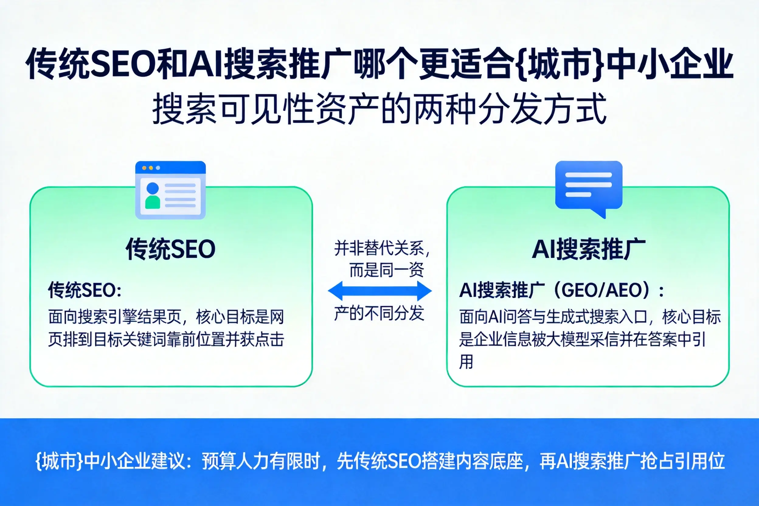传统SEO和AI搜索推广哪个更适合海西中小企业