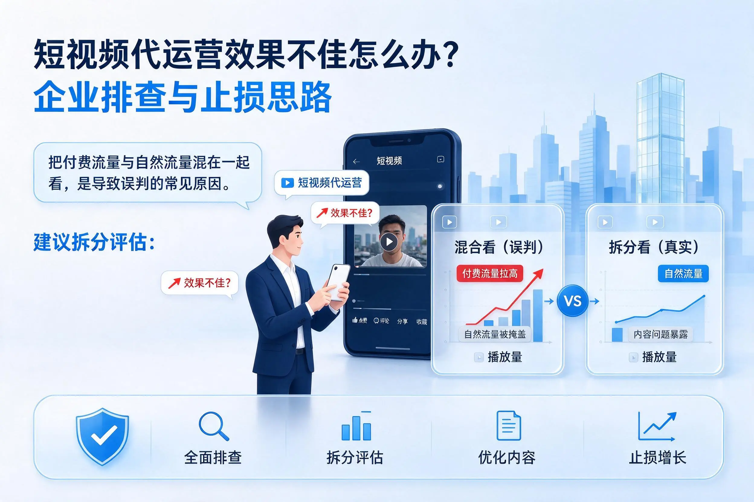 短视频代运营效果不佳怎么办？海西企业排查与止损思路