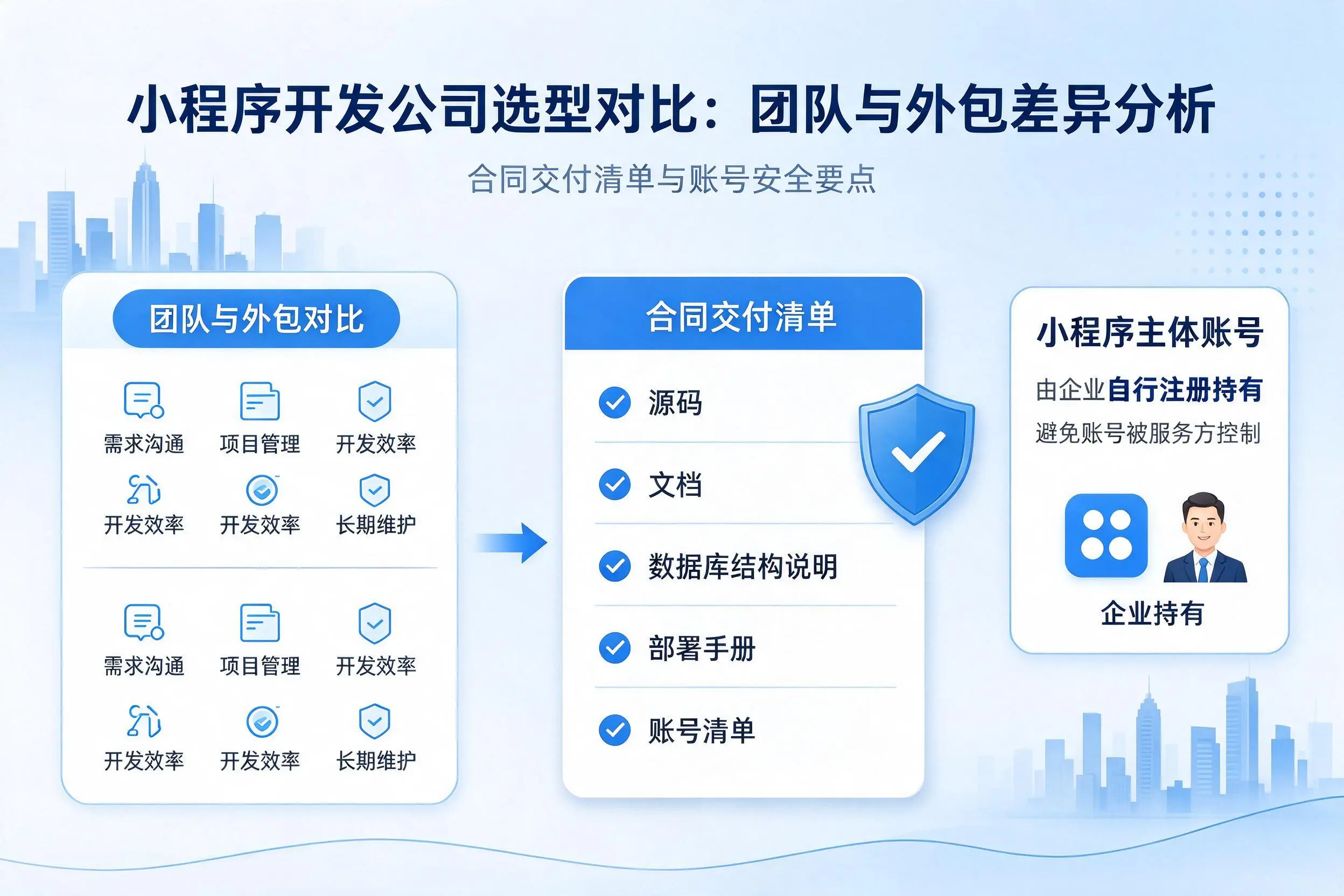 海西小程序开发公司选型对比：团队与外包差异分析