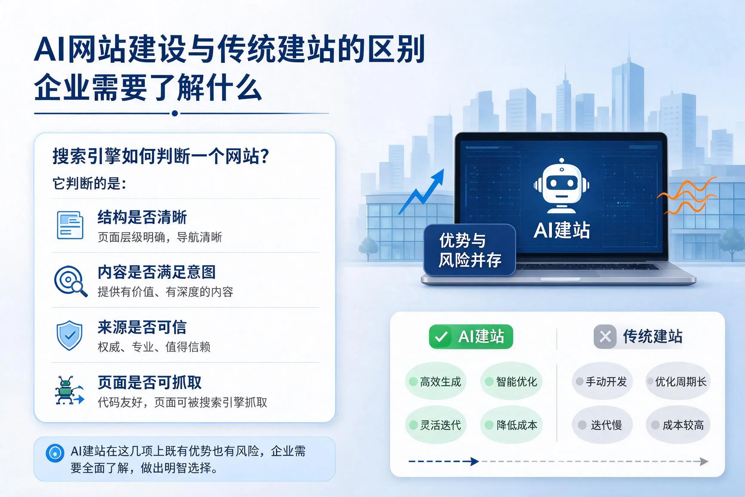 AI网站建设与传统建站的区别,海西企业需要了解什么