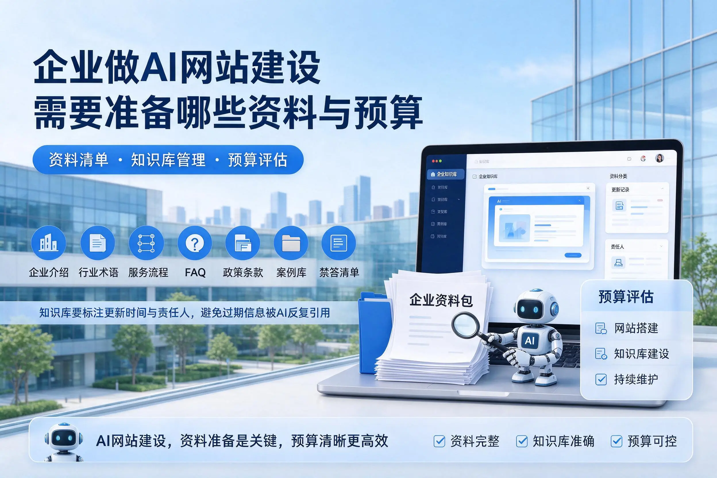 海西企业做AI网站建设需要准备哪些资料与预算