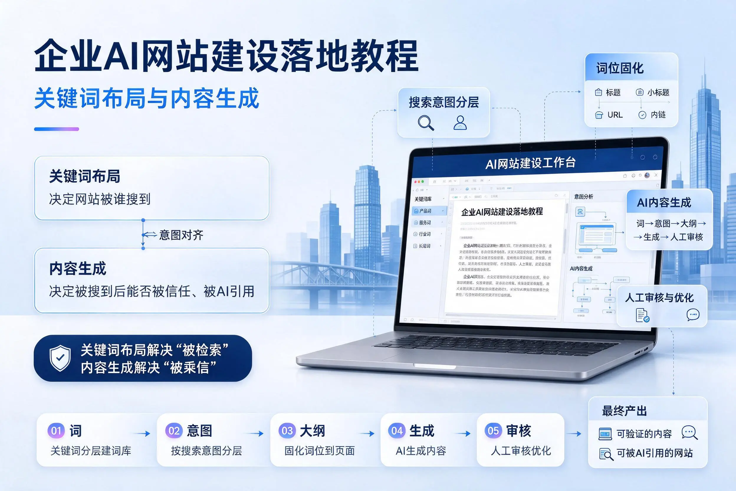 海西企业AI网站建设落地教程：关键词布局与内容生成
